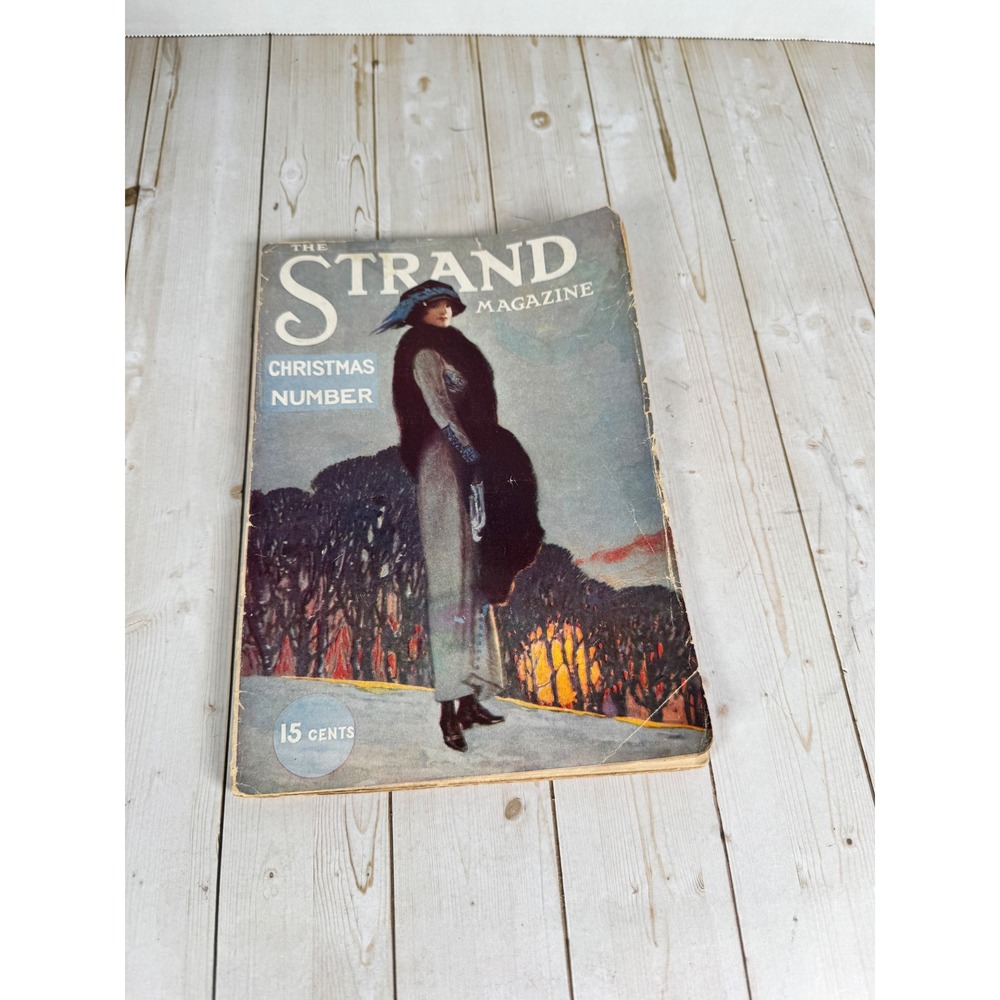 Strand Magazine Dec 1913 Christmas Number Baroness Orczy Vintage Ads Damaged